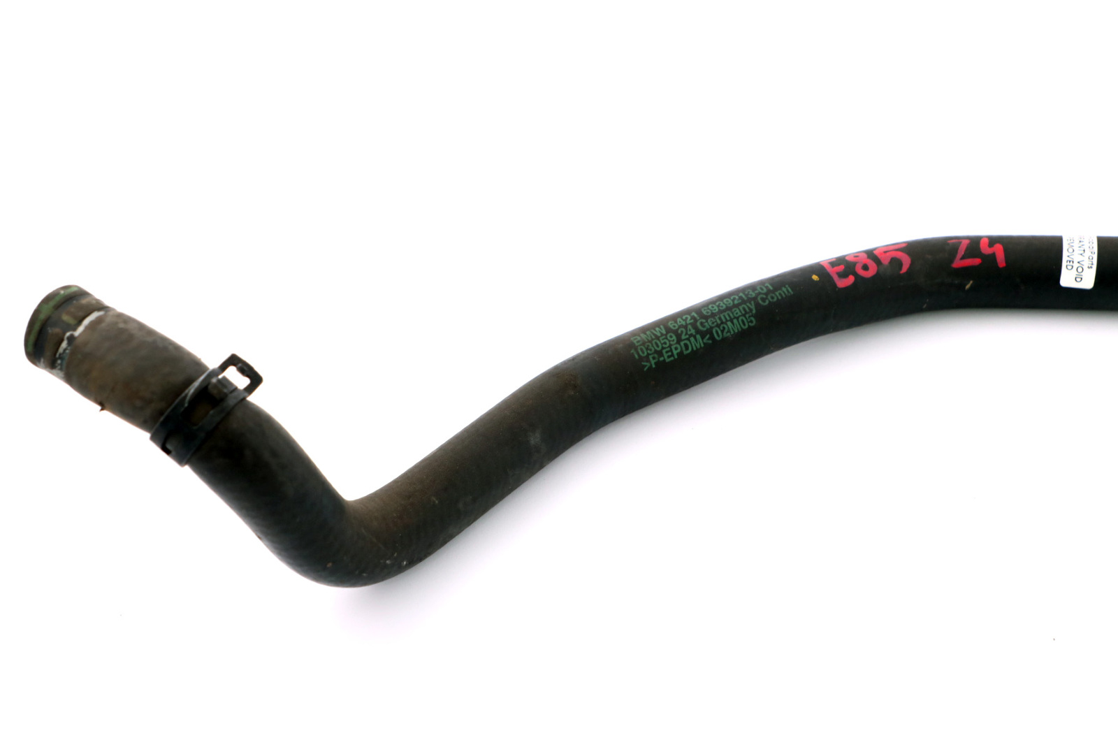 BMW Z4 Series E85 Roadster Cabrio Hose From Radiator From Additional Water Pump