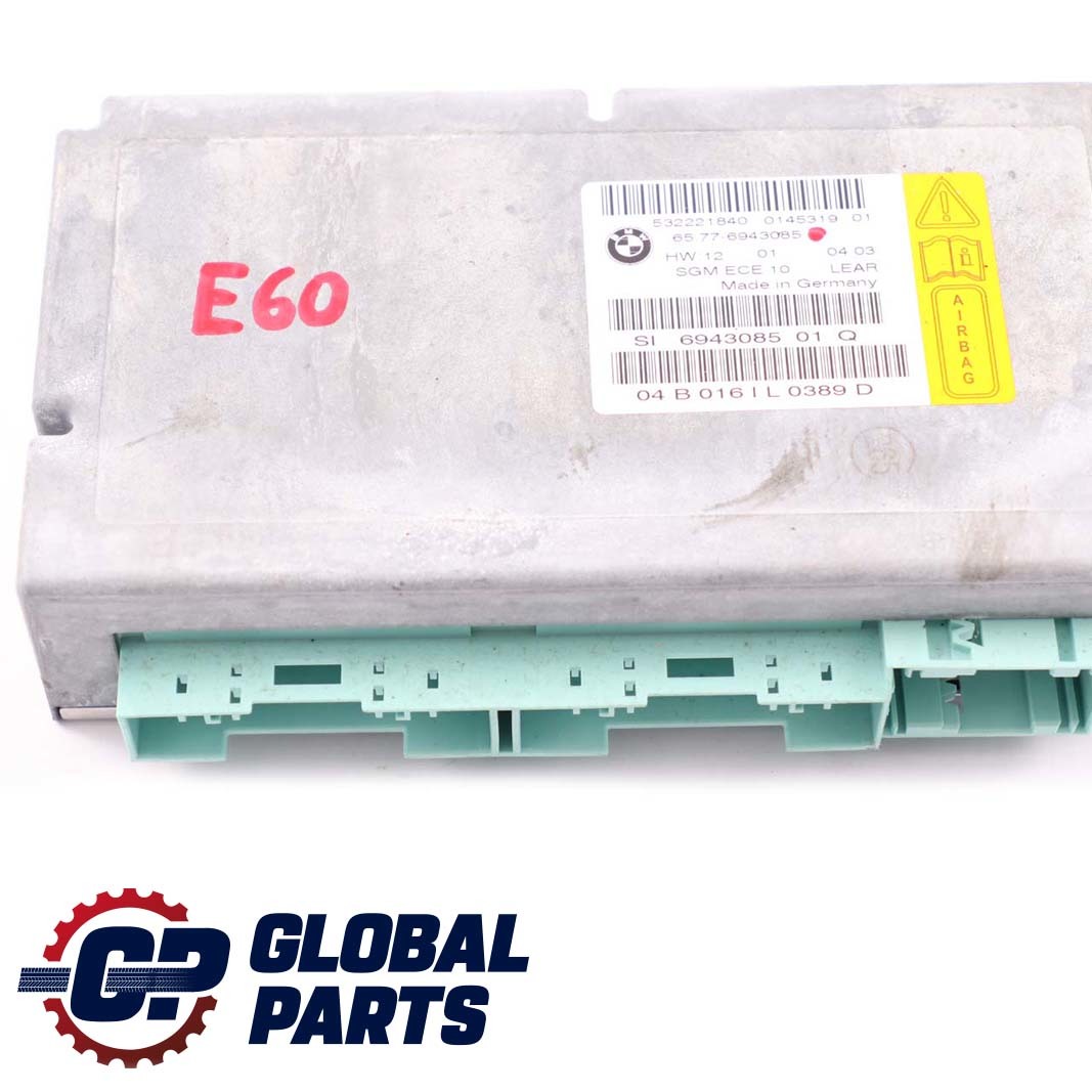 BMW 5er E60 E61 Airbag ECU Steuergerät Gateway Modul 6943085