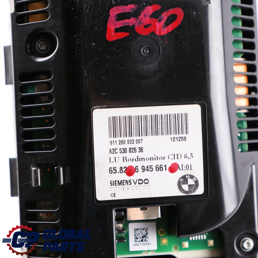 BMW E60 E61 E90 E91 On-Board-Navigationsanzeige Bildschirm 6,5" 6945661