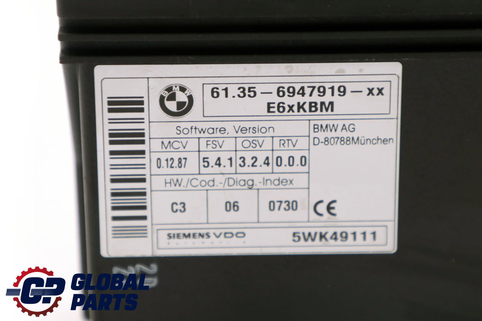 BMW E60 E63 E64 Body Control Modul ECU 61356947919 6947919