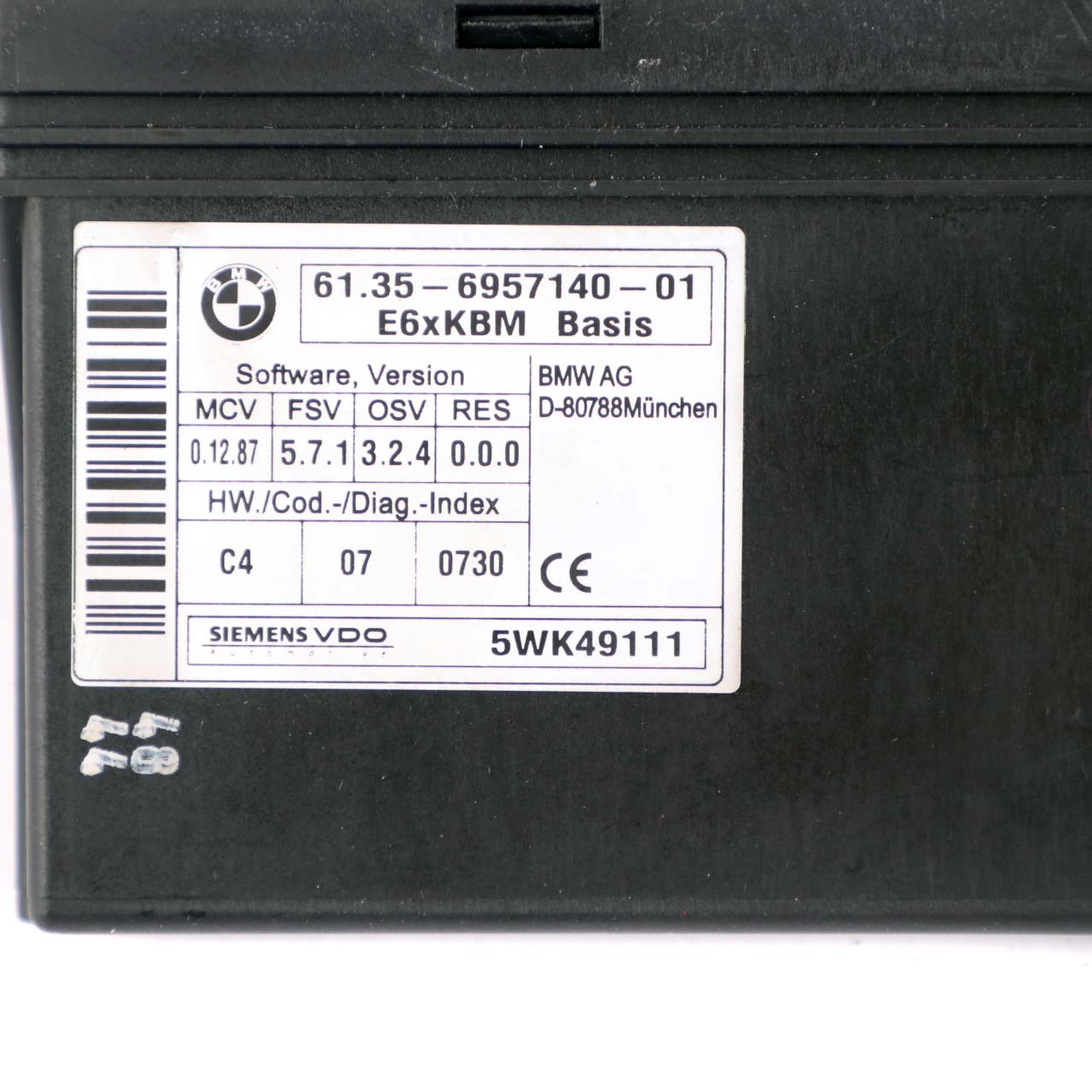 BMW E60 E63 E64 Körper Steuerung Modul ECU Steuergerät 6957140