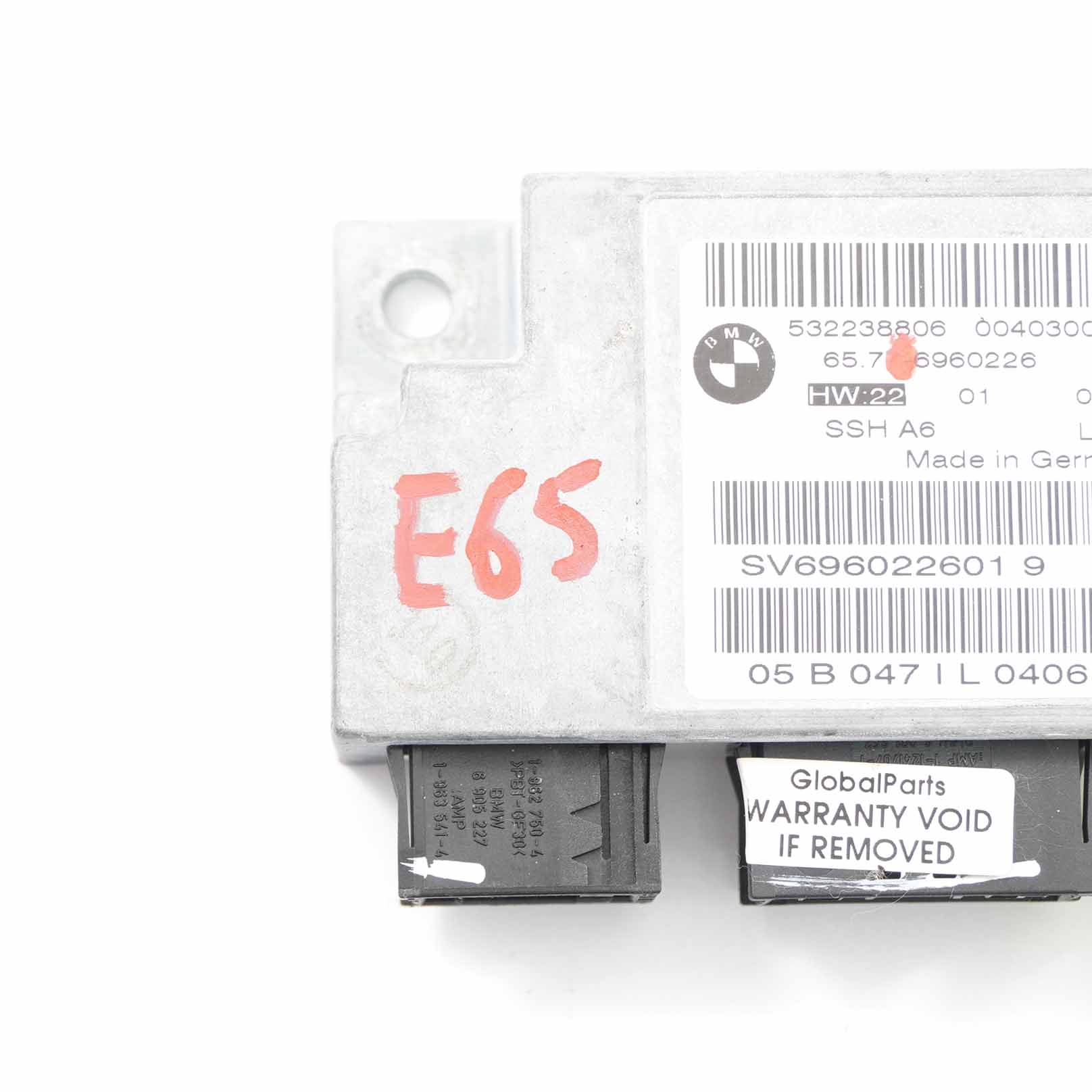 Airbag Modul BMW E65 E66 Sensor Rücksitz Airbag Steuergerät ECU 6960226