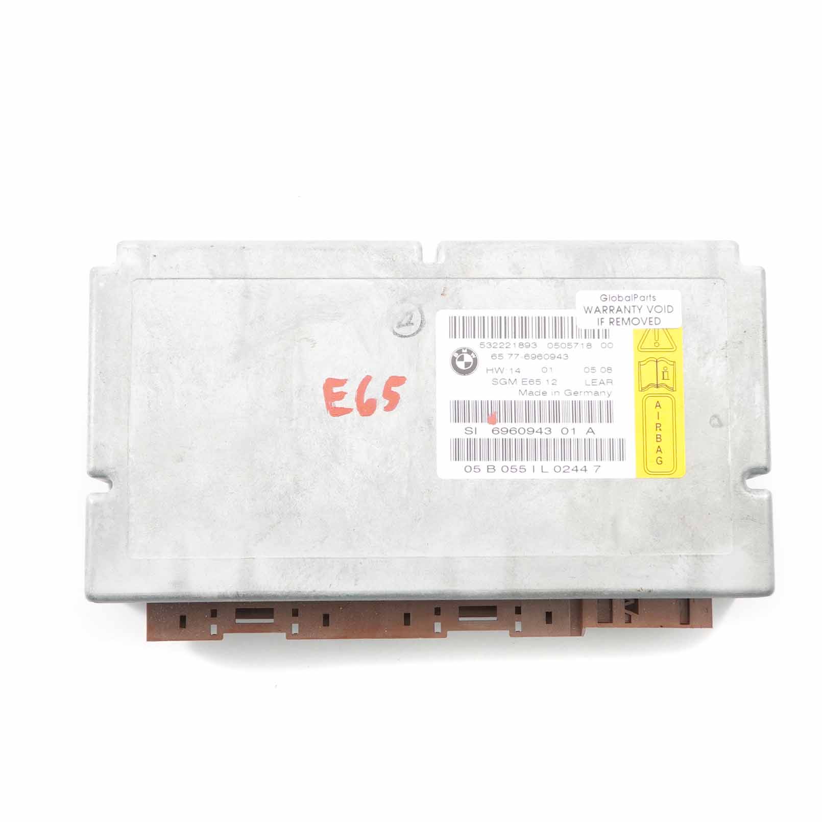 Airbag Modul BMW E65 E66 Steuergerät ECU Gateway Airbag Lear 6960943