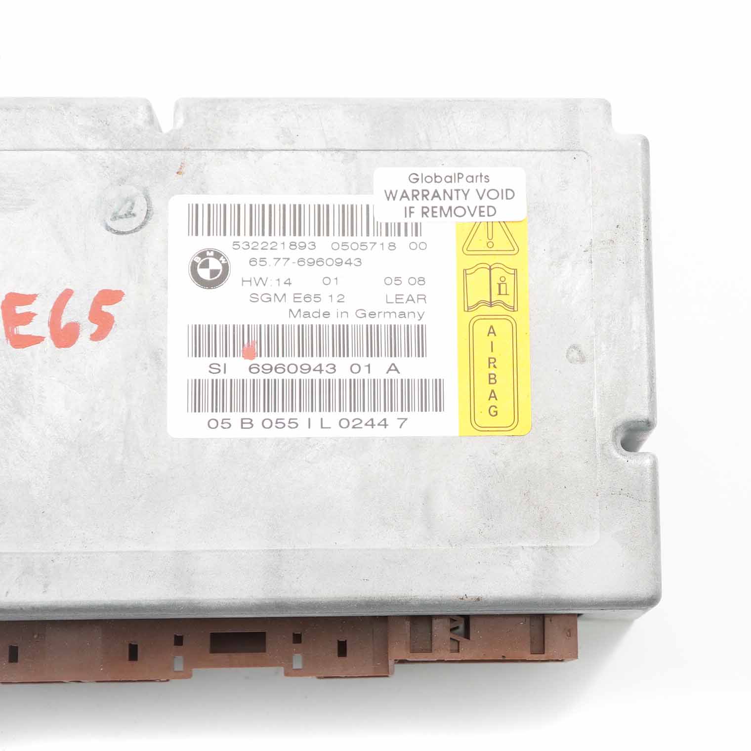 Airbag Modul BMW E65 E66 Steuergerät ECU Gateway Airbag Lear 6960943