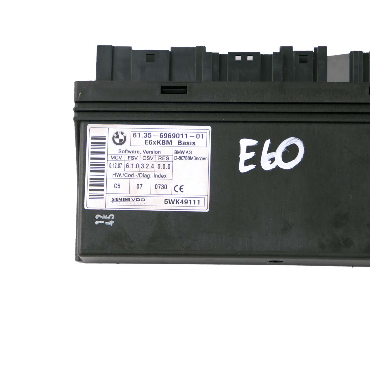 BMW E60 E63 E64 Body Control Modul ECU Steuergerät 6969011