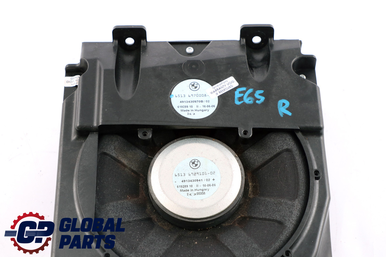 BMW 7 Series E65 E66 Central Bass Speaker Right O/S HiFi-System 6970008