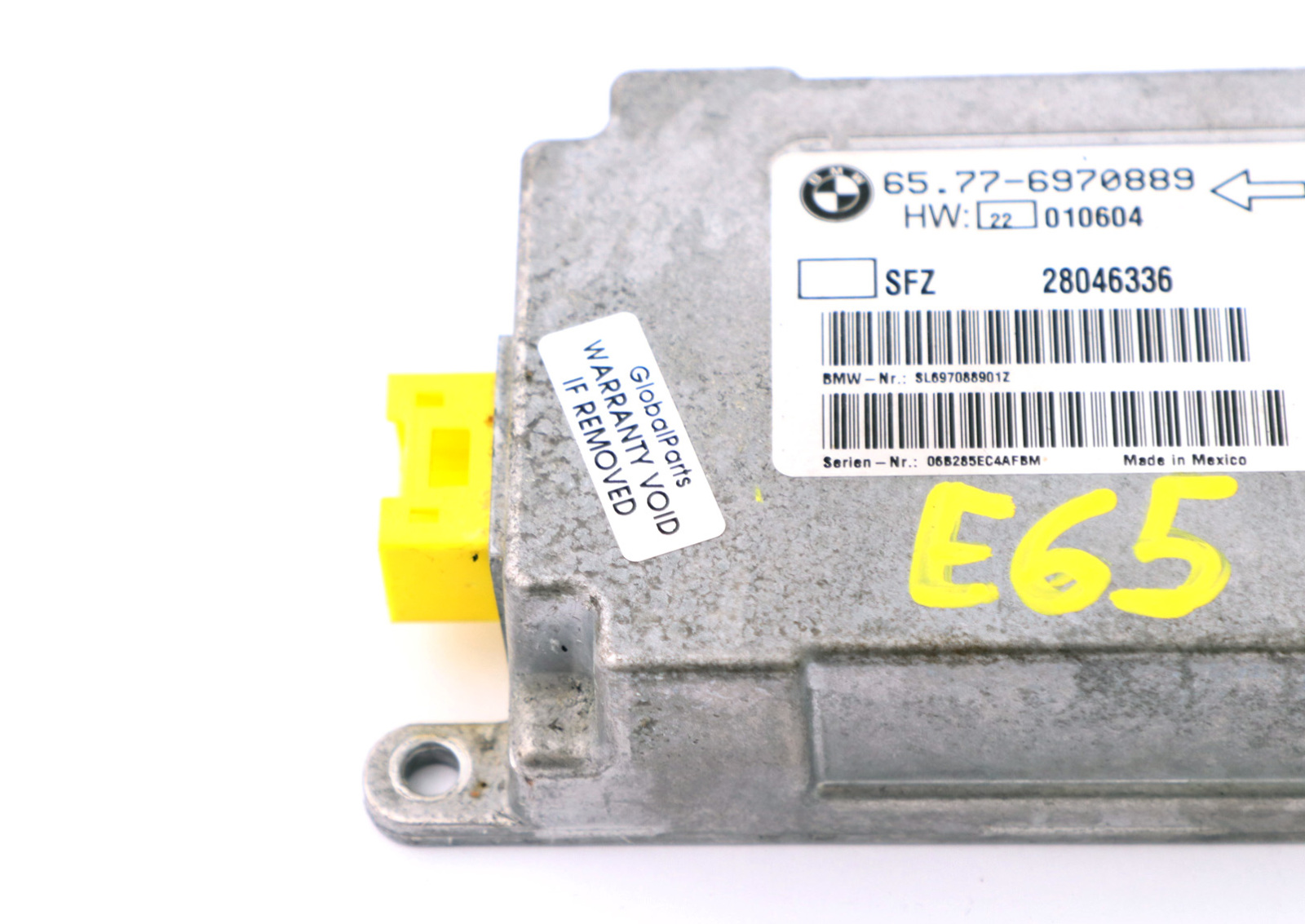 BMW 7 er E65 E66 E67 Sensor Fahrzeugmitte  Steuergeraet 6970889