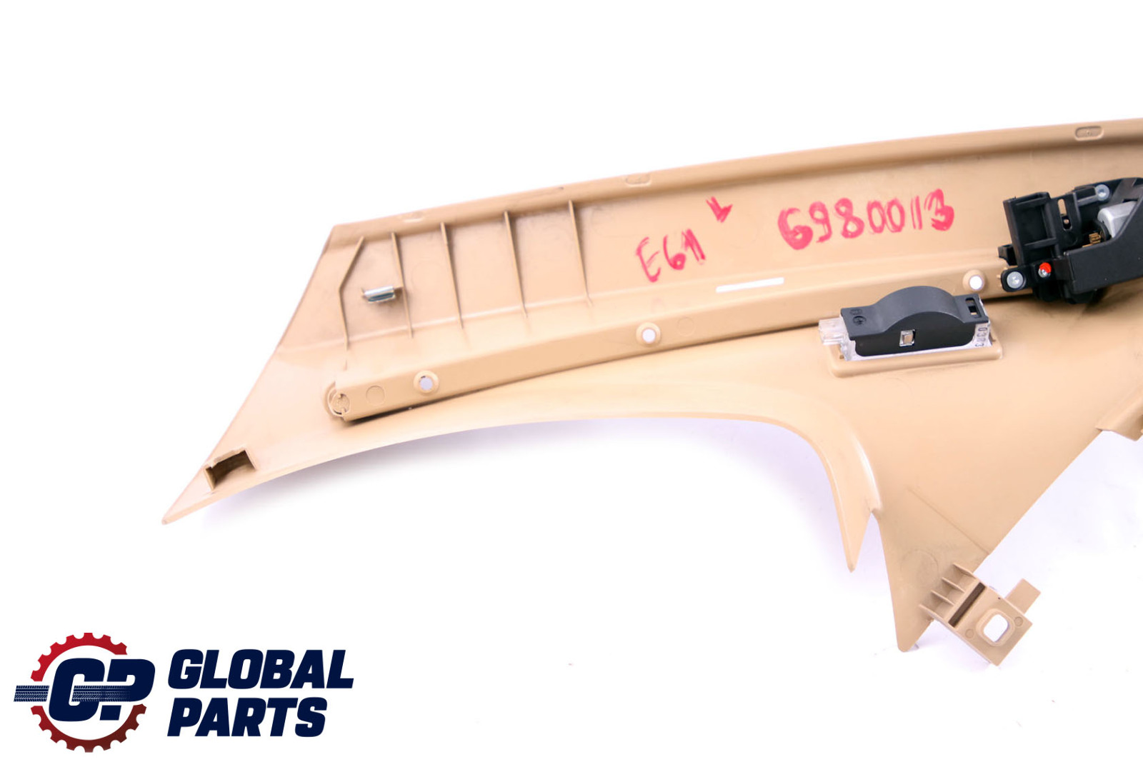 BMW 5 Series E61 Trim Panel Column Cover Rear Left N/S Beige 7049903