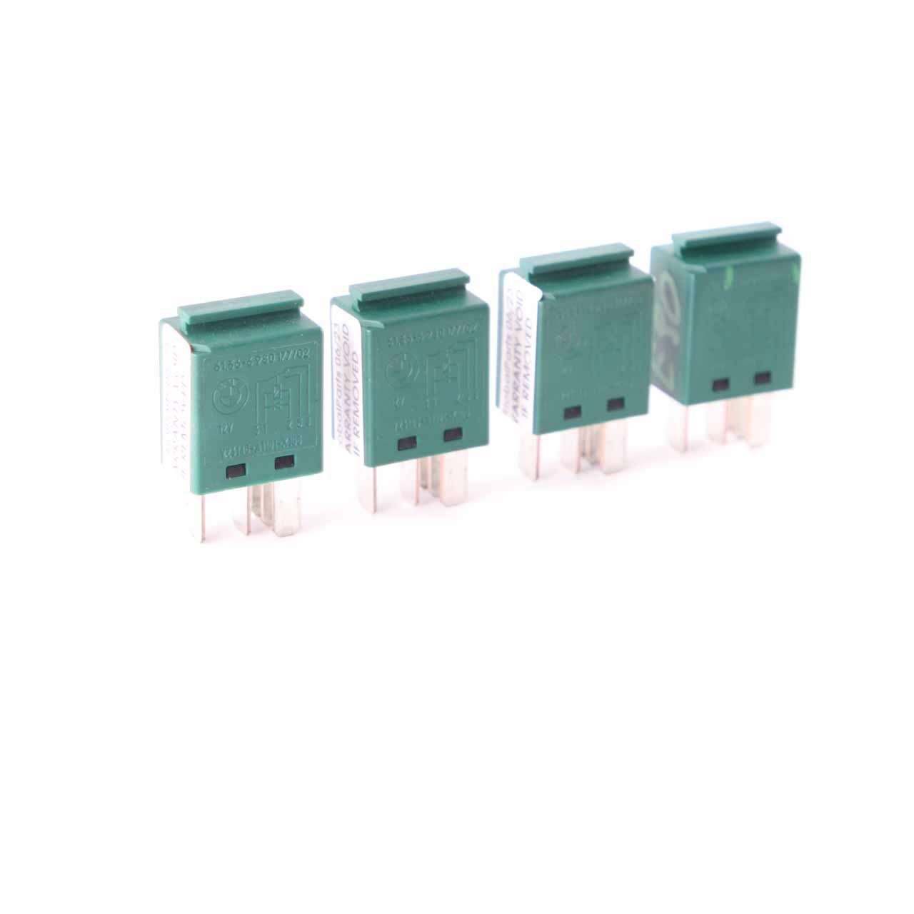 BMW E81 E87 E90 E91 F10 F11 X5 E70 Relay Unit Green Set TYCO 5 Pins 6980177