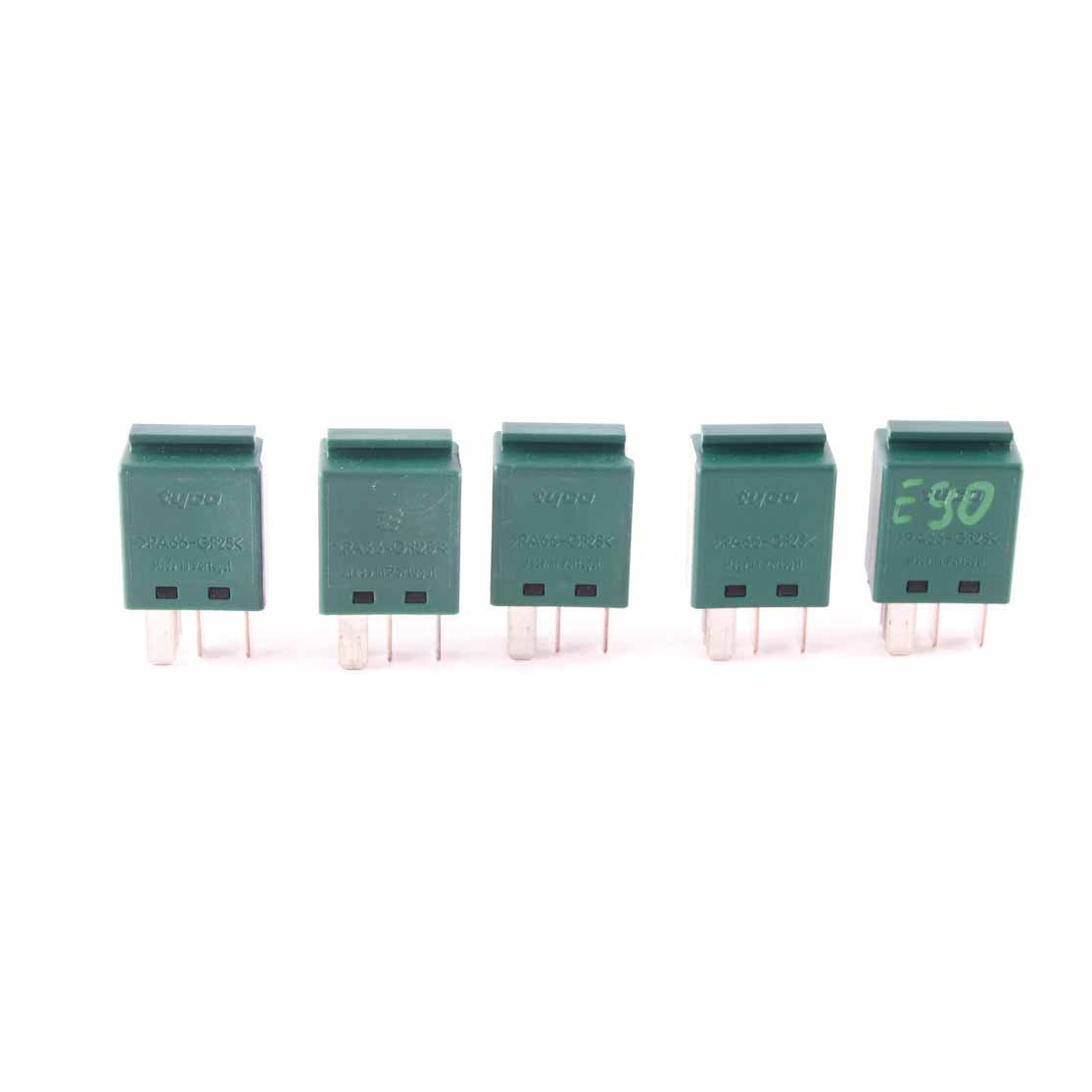 BMW E81 E87 E90 E91 F10 F11 X5 E70 Relay Unit Green Set TYCO 5 Pins 6980177