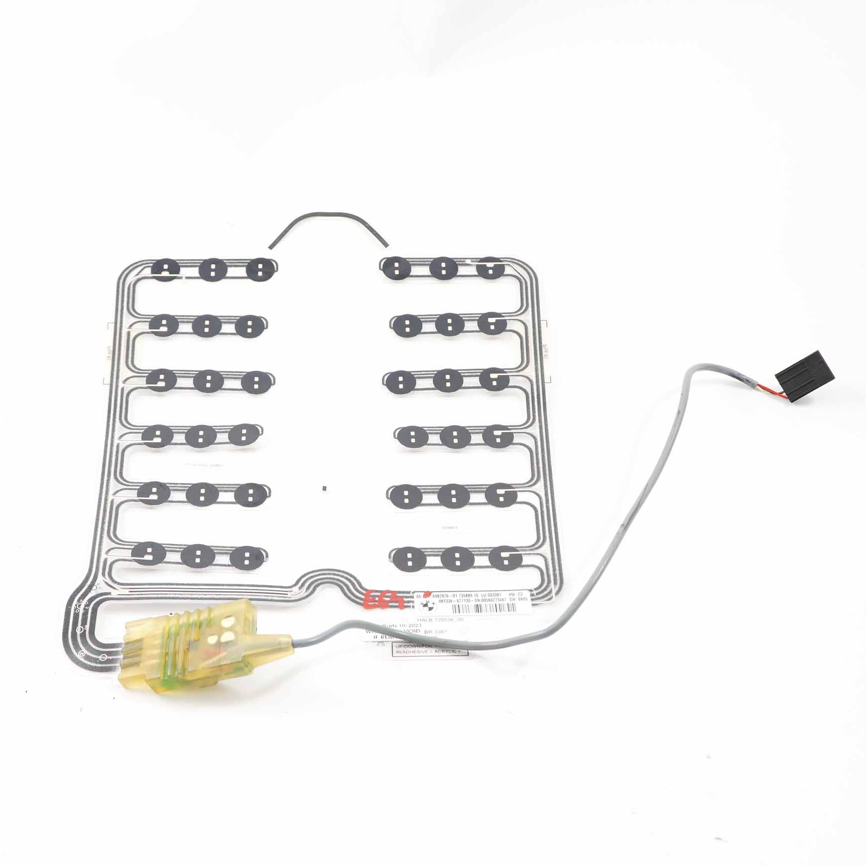 BMW E63 E64 Sitz belegungs sensor Matte Beifahrerseite Steuergerät Modul 6982976