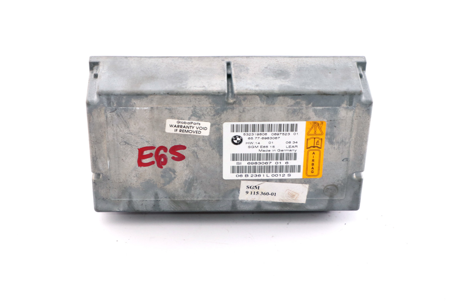 BMW E66 E67 Airbag ECU Steuergerät Gateway Modul 6983067