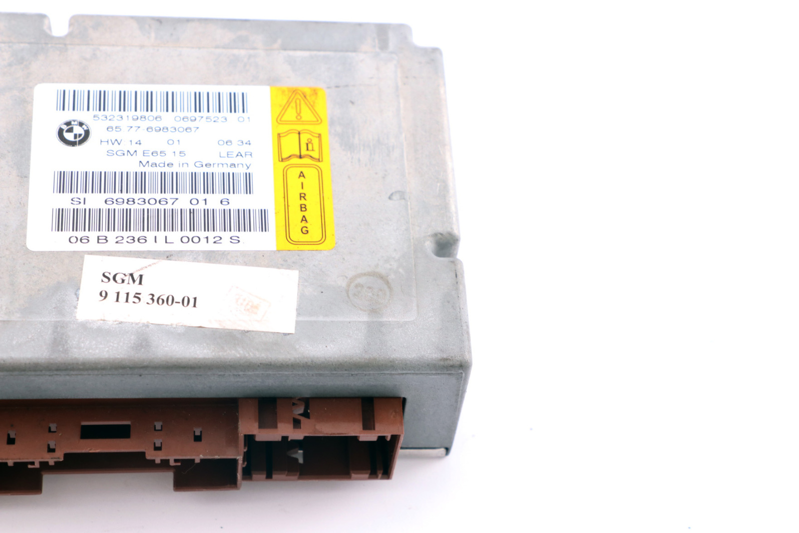 BMW E66 E67 Airbag ECU Steuergerät Gateway Modul 6983067