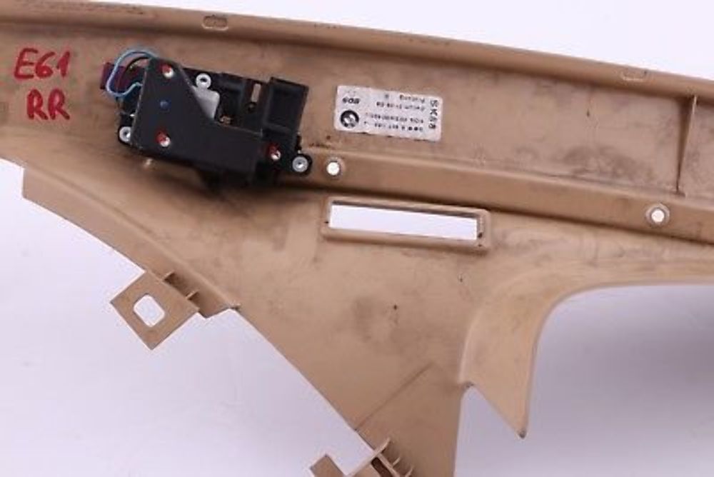 BMW 5 Series E61 E61 LCI Trim Panel Column Cover Rear Right O/S Cream Beige