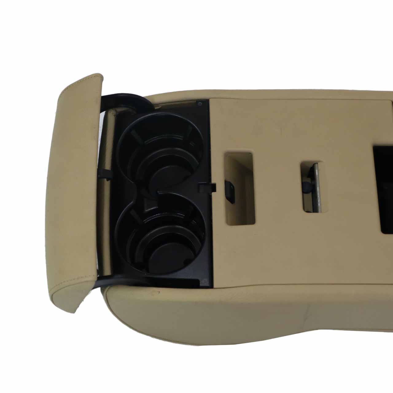 BMW E60 Rear Seat Armrest Centre Shelf Cup Holder Dakota Beige 6988616