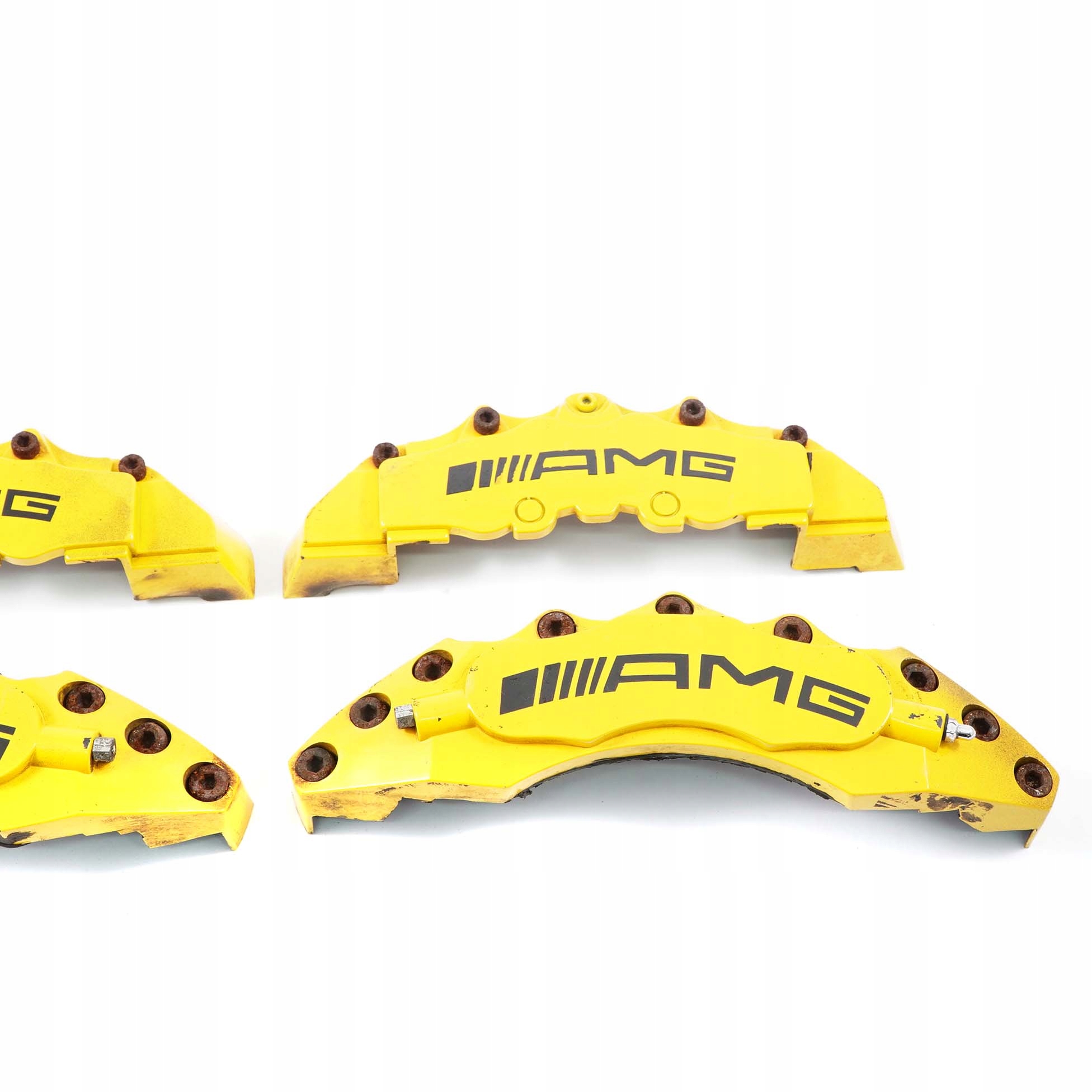 Mercedes-Benz C-Class W204 AMG Front Rear Brake Caliper Cover Kit Set Yellow