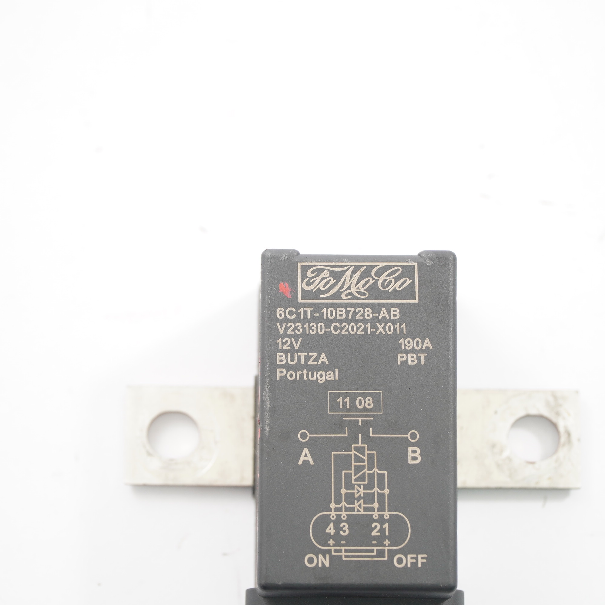 Ford Transit Mk7 Battery Crash Disconnection Control Relay 6C1T-10B728-AB