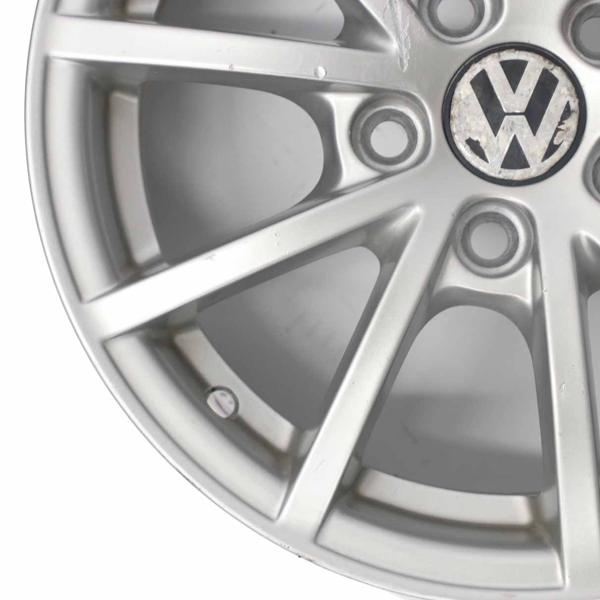 VW Volkswagen Polo 9N Silberne Leichtmetallfelge 14" ET:35 5J 6Q0601025AC