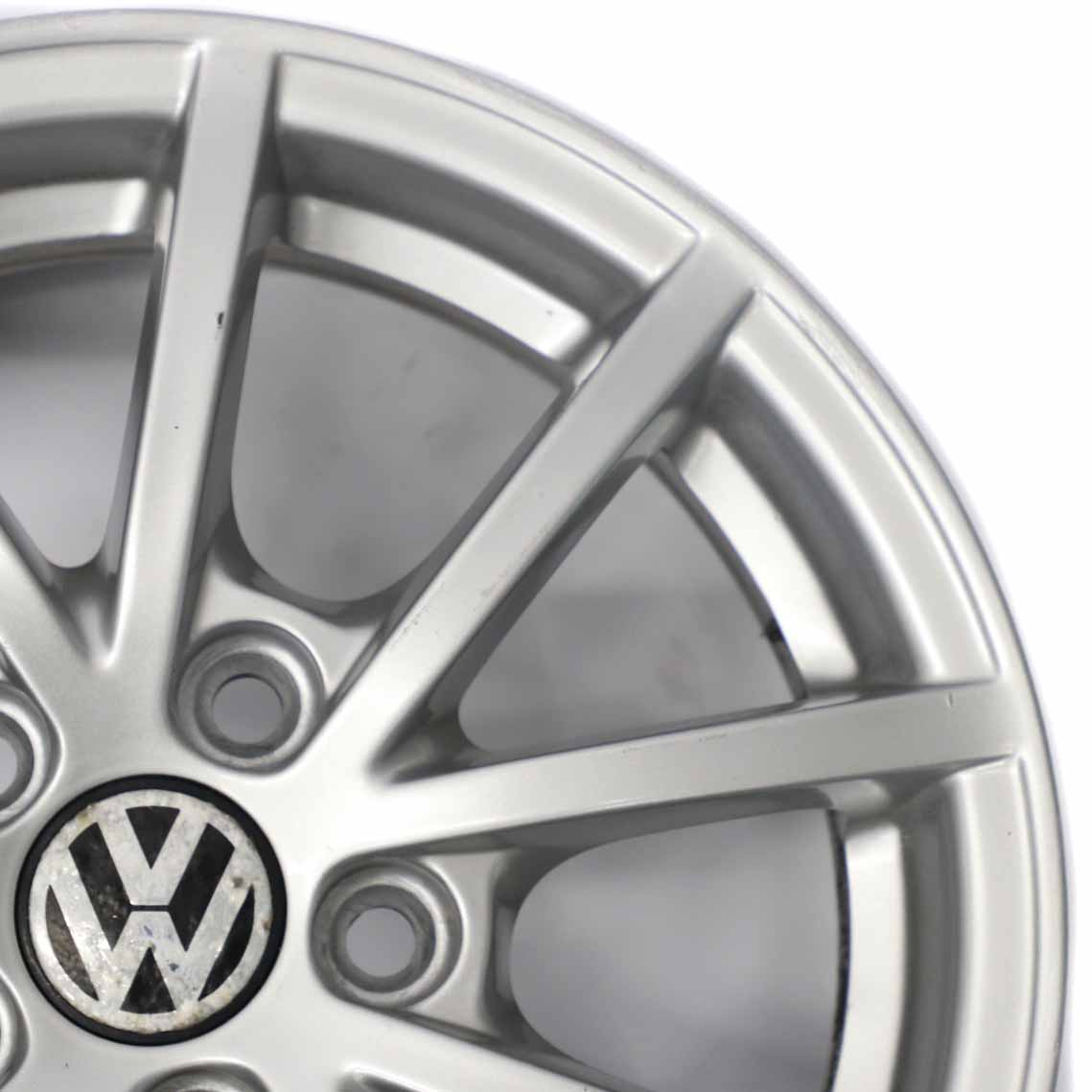 VW Volkswagen Polo 9N Silberne Leichtmetallfelge 14" ET:35 5J 6Q0601025AC