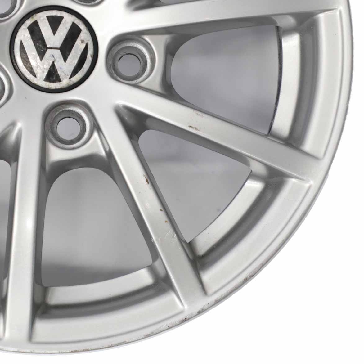 VW Volkswagen Polo 9N Silberne Leichtmetallfelge 14" ET:35 5J 6Q0601025AC