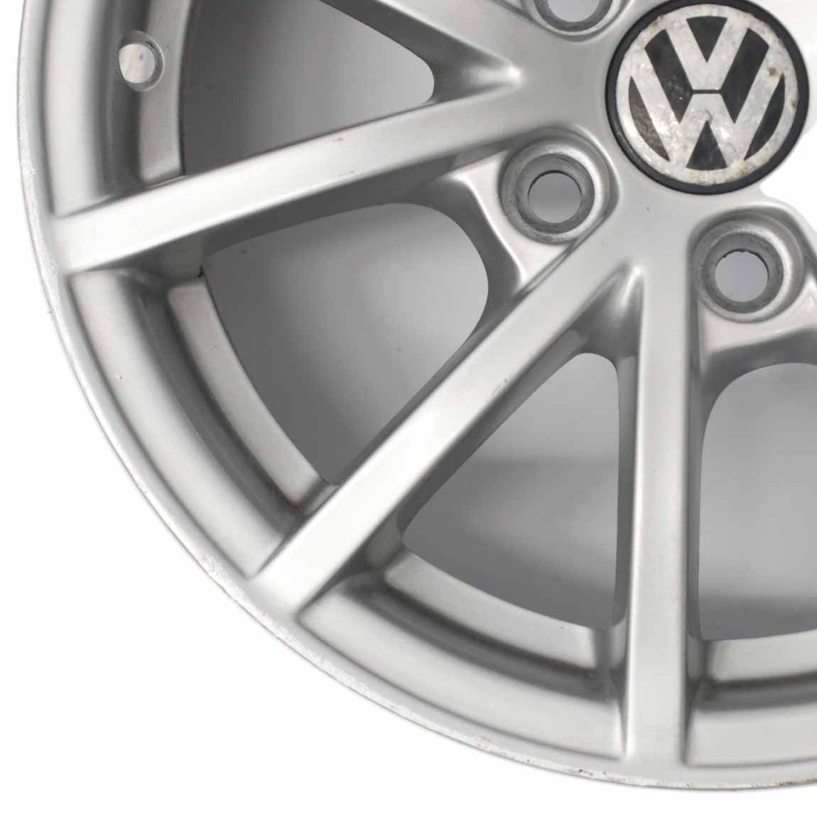 VW Volkswagen Polo 9N Silberne Leichtmetallfelge 14" ET:35 5J 6Q0601025AC