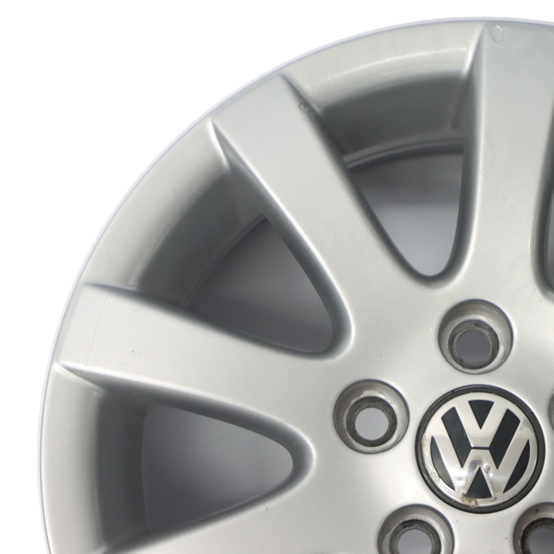 VW Volkswagen Polo 4 9N Silberne Leicht metall felge 14" ET:43 6J 6Q0601025Q