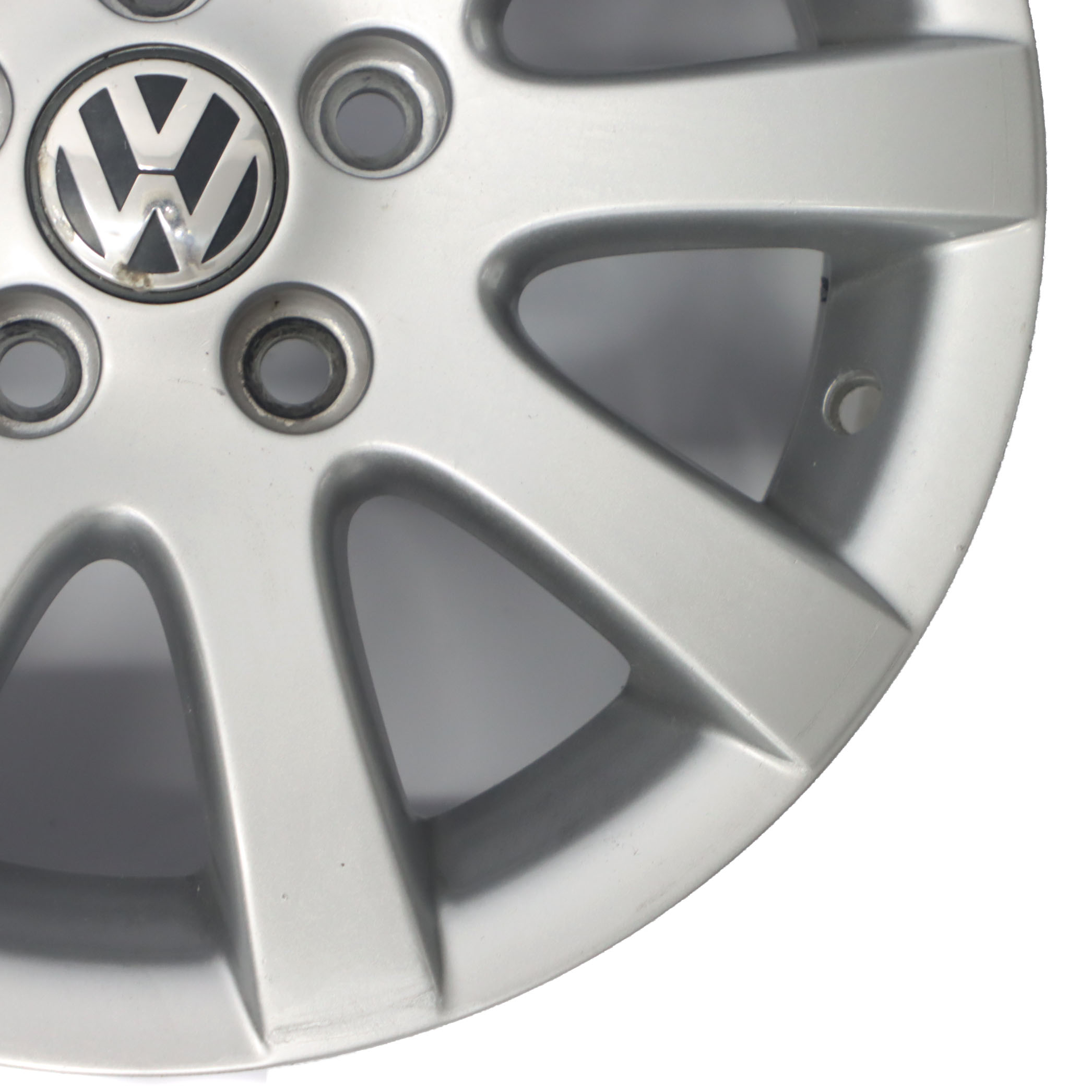 VW Volkswagen Polo 4 9N Silberne Leicht metall felge 14" ET:43 6J 6Q0601025Q