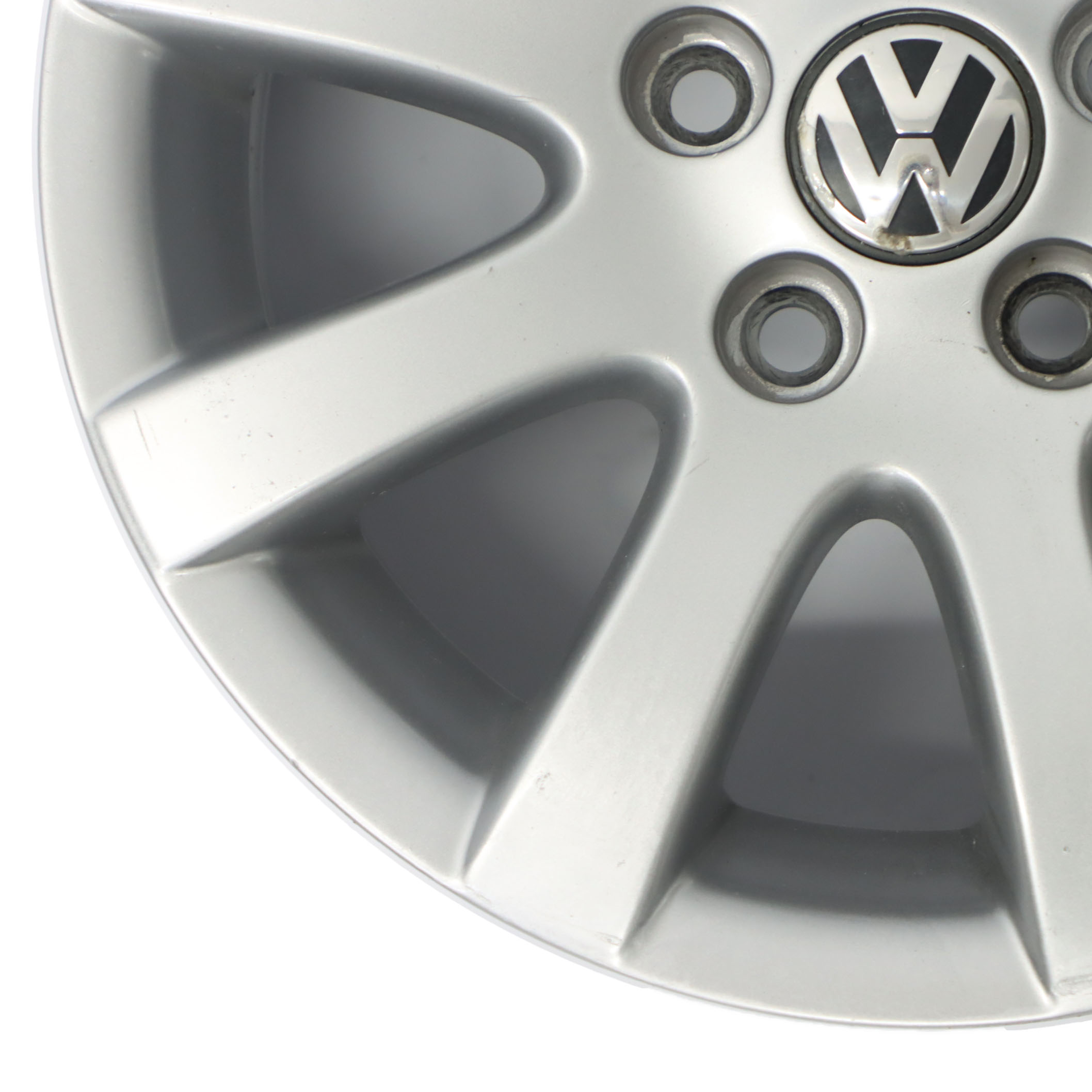 VW Volkswagen Polo 4 9N Silberne Leicht metall felge 14" ET:43 6J 6Q0601025Q