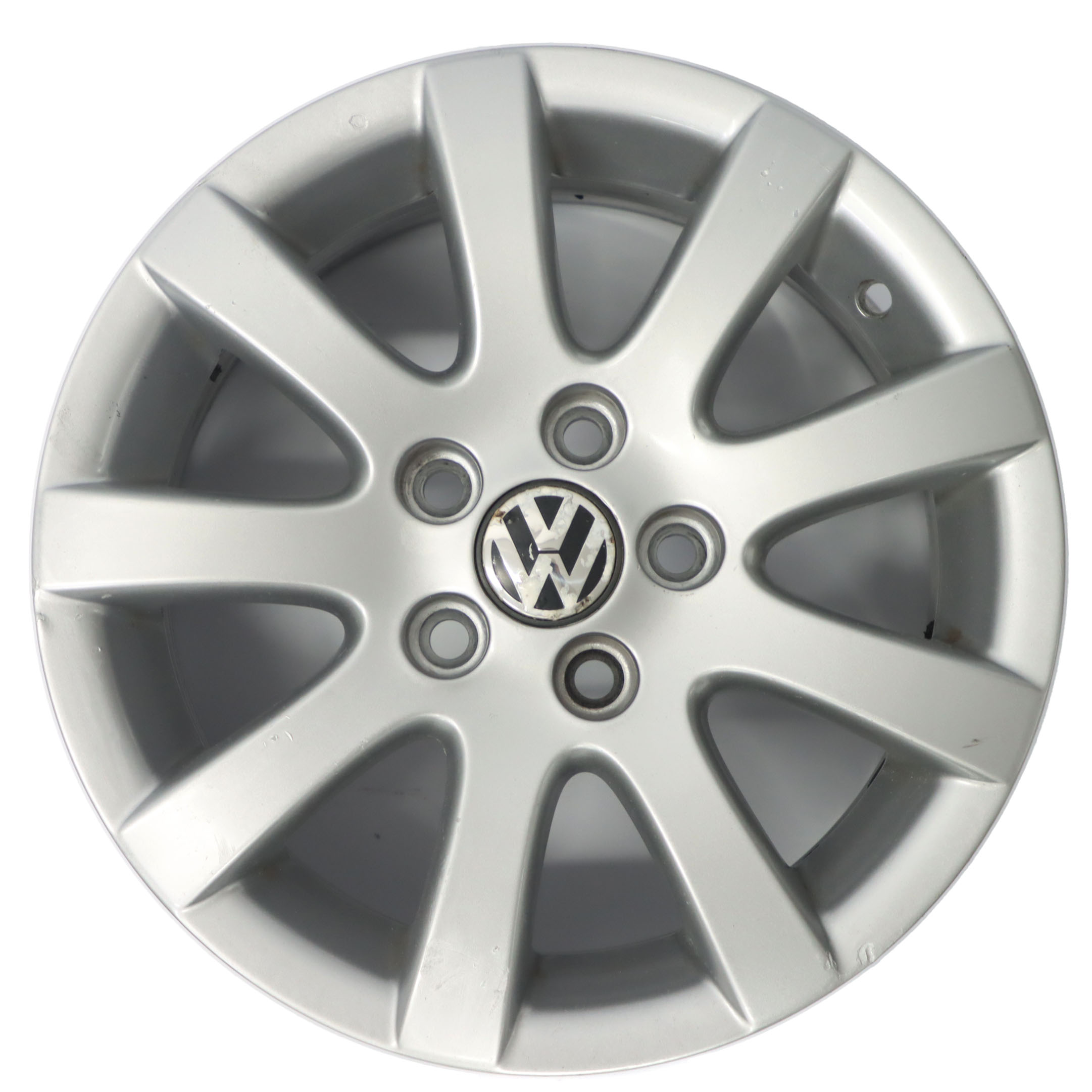 VW Volkswagen Polo 4 9N Silberne Leicht metall felge 14" ET:43 6J 6Q0601025Q