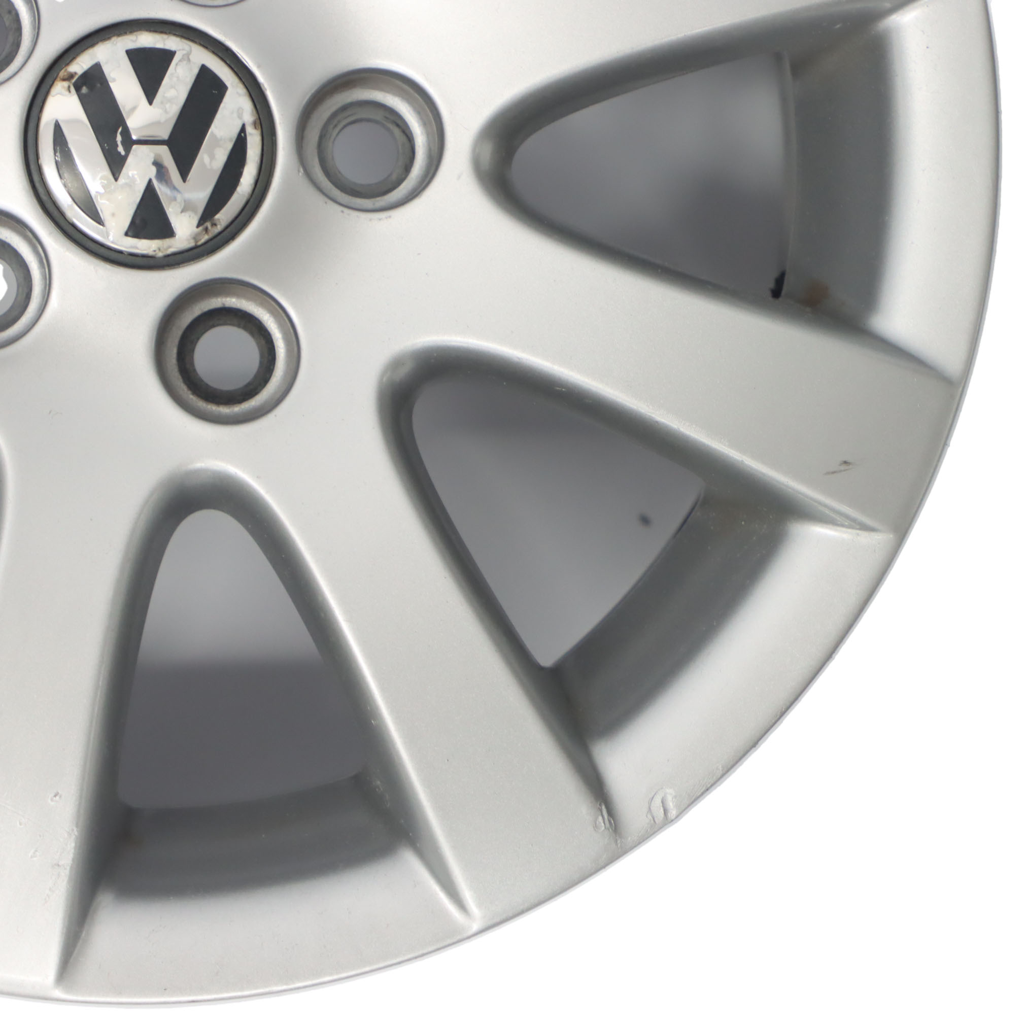 VW Volkswagen Polo 4 9N Silberne Leicht metall felge 14" ET:43 6J 6Q0601025Q