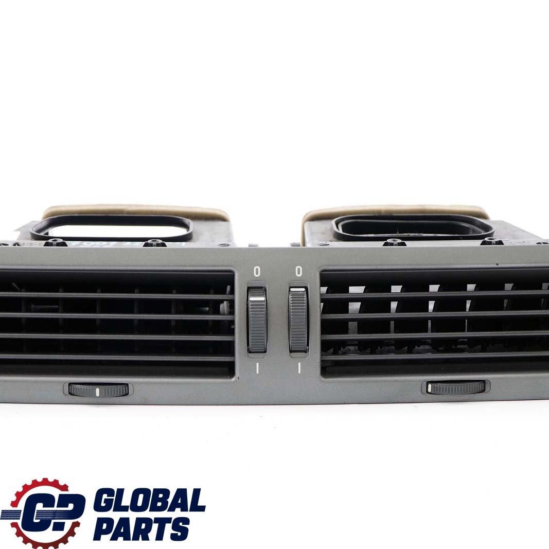 BMW 7 Series E65 E66 E67 1 Front Center Fresh Air Grille Vent Dark Silver