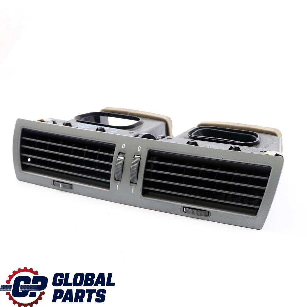 BMW 7 Series E65 E66 E67 1 Front Center Fresh Air Grille Vent Dark Silver