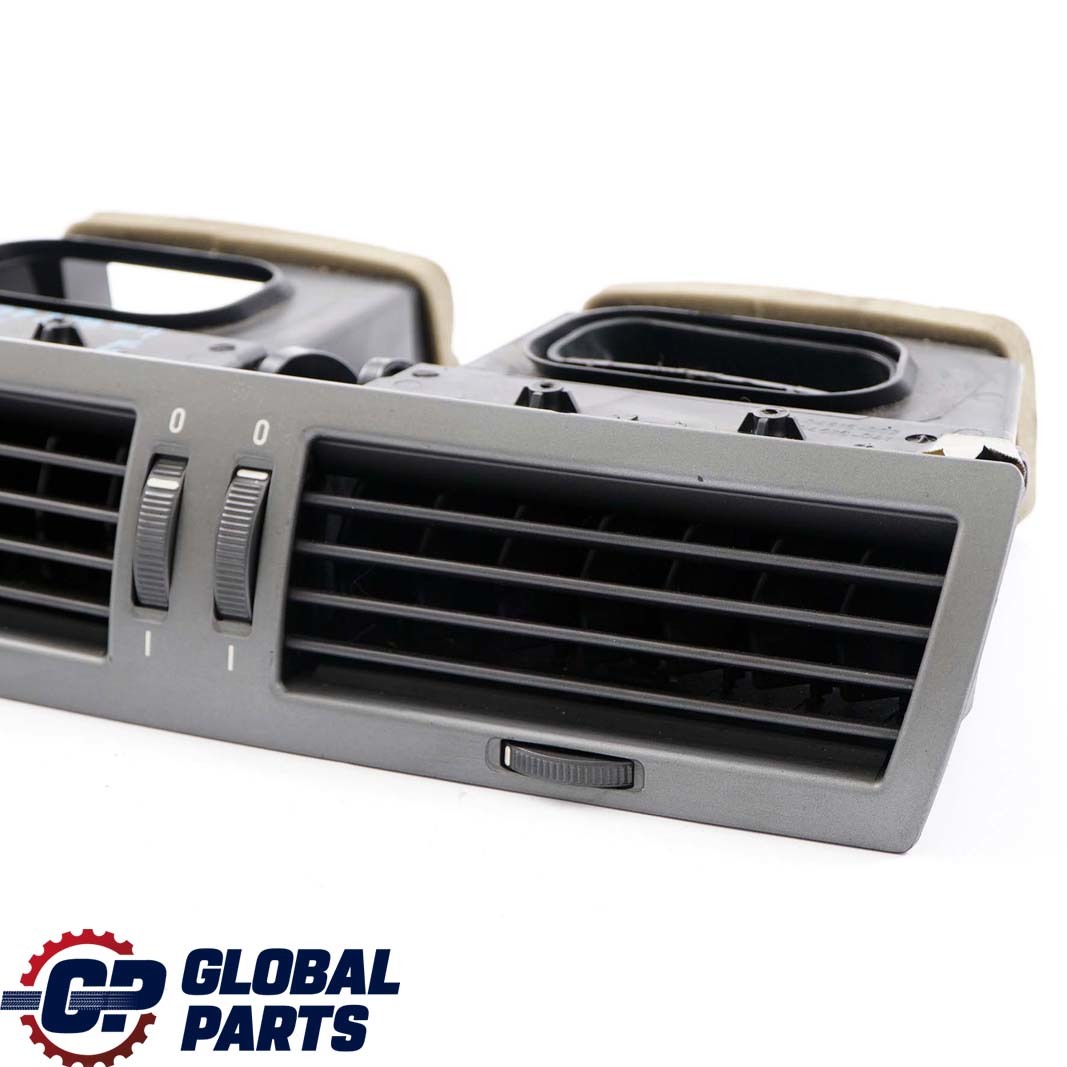 BMW 7 Series E65 E66 E67 1 Front Center Fresh Air Grille Vent Dark Silver