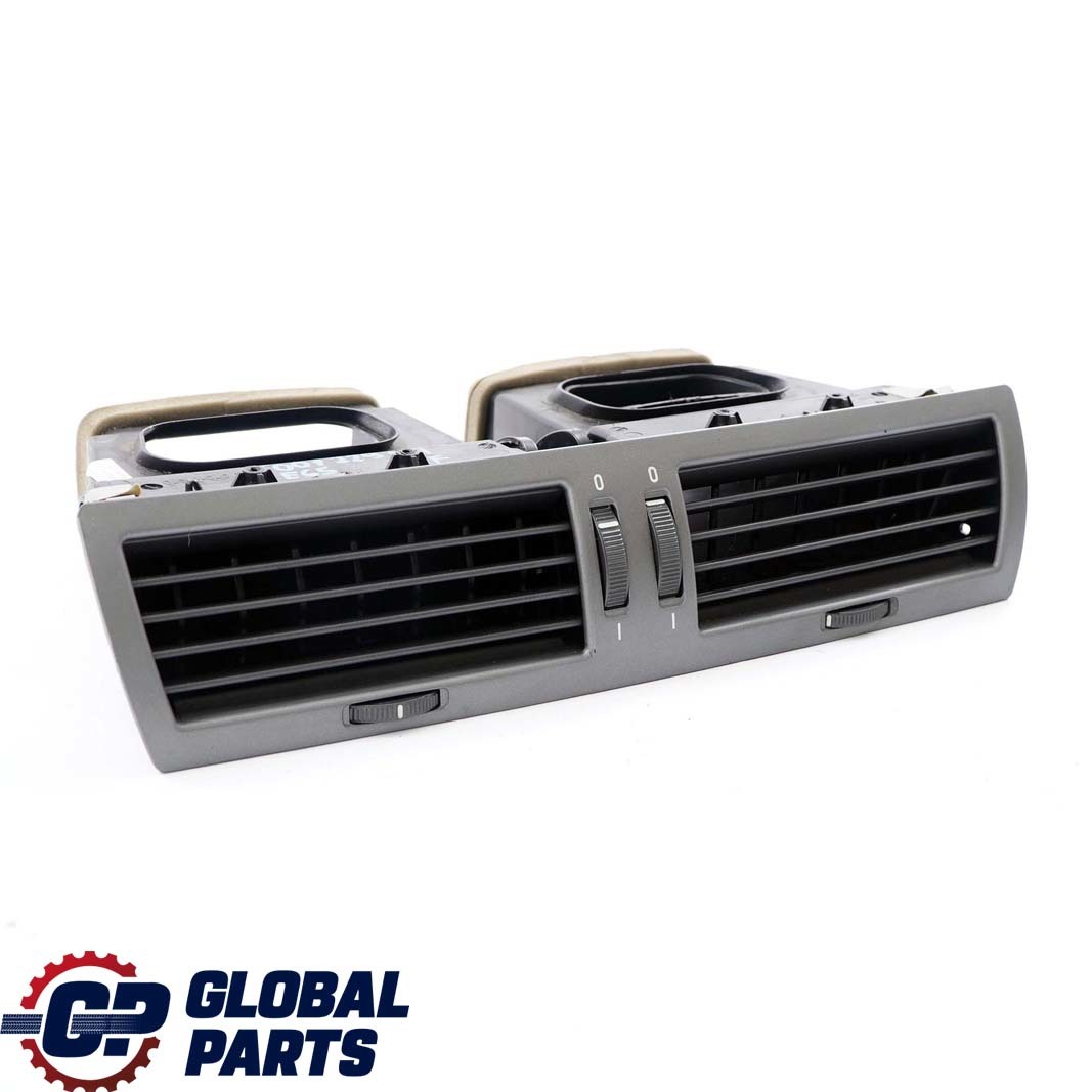 BMW 7 Series E65 E66 E67 1 Front Center Fresh Air Grille Vent Dark Silver