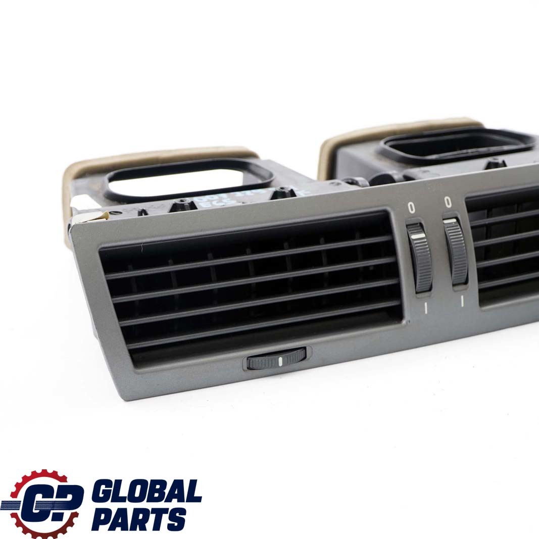 BMW 7 Series E65 E66 E67 1 Front Center Fresh Air Grille Vent Dark Silver