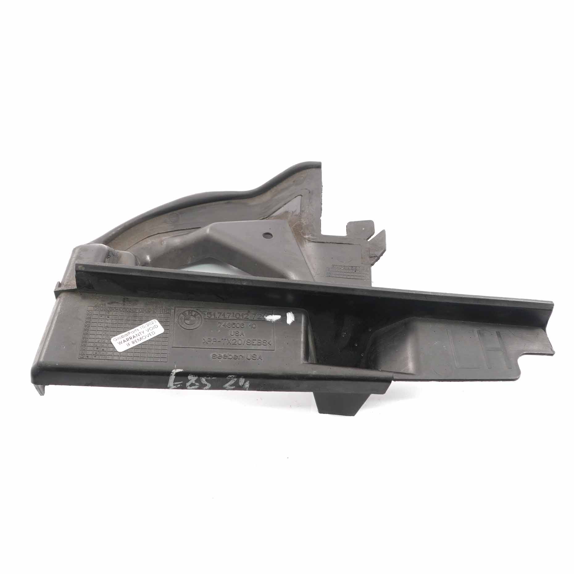 BMW Z4 E85 E86 Front Bumper Air Duct Center Lower Left N/S 7012721