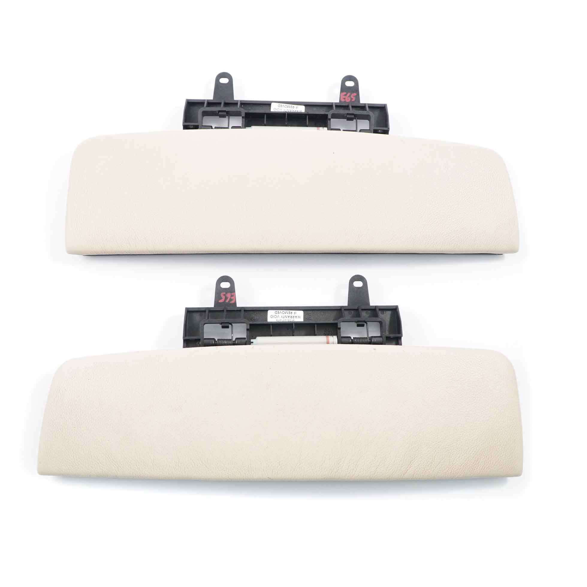 Armrest Cover Set BMW E65 E66 E67 Centre Console Panel Leather Cream Beige