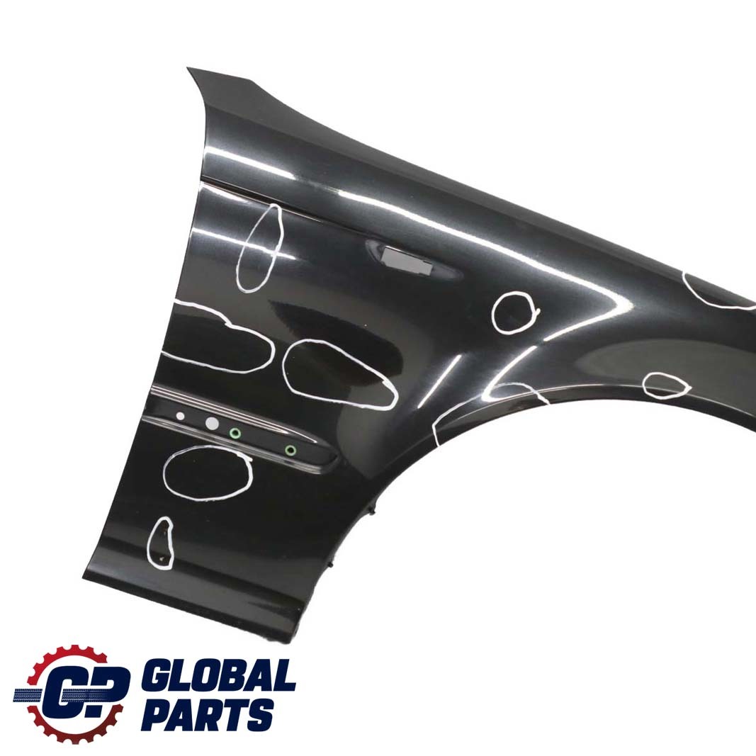 BMW 3 E46 Saloon Touring Front Right O/S Side Panel Fender Wing Schwarz 2 Black