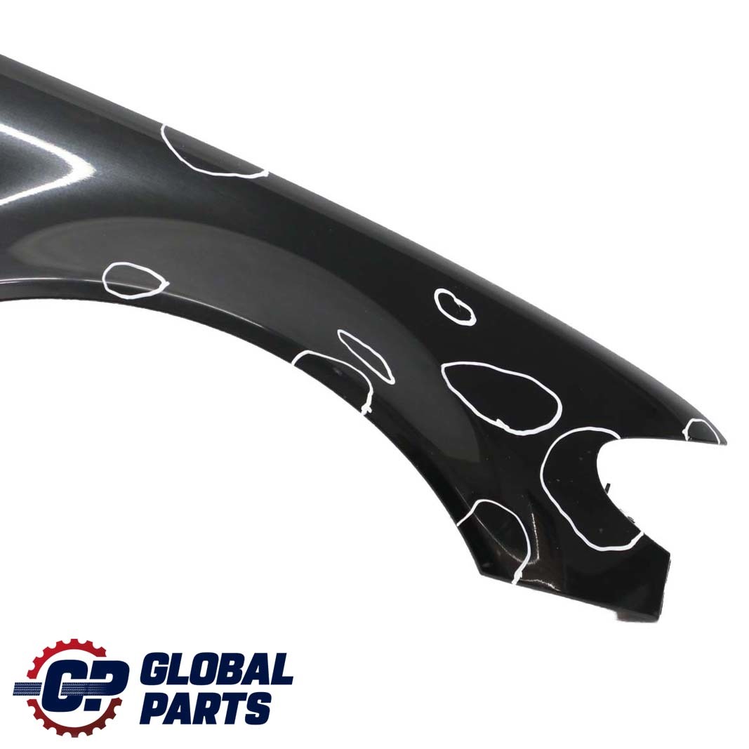 BMW 3 E46 Saloon Touring Front Right O/S Side Panel Fender Wing Schwarz 2 Black