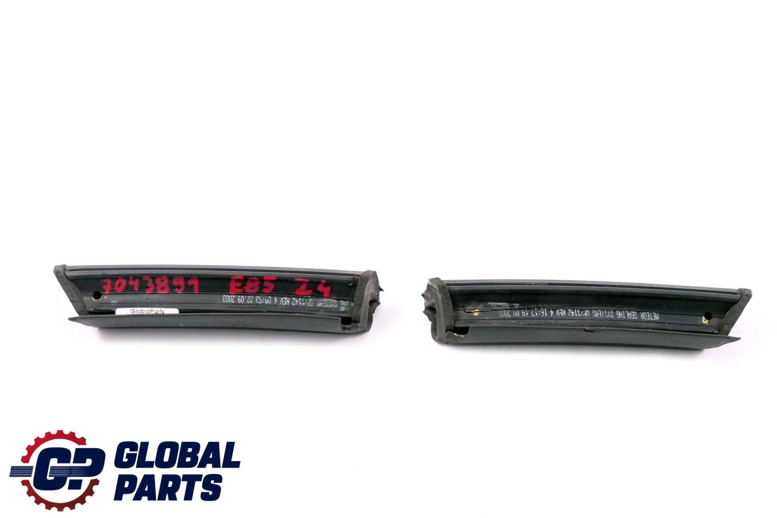 BMW Z4 Series E85 Front Channel Seal Window Guide Front Left Right Set Roof Top