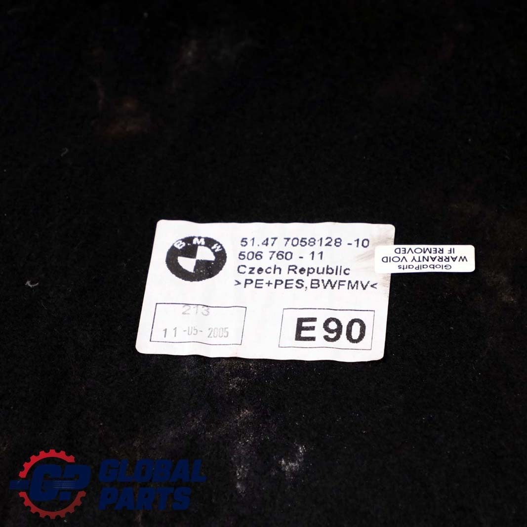 BMW 3 Series E90 E90N LCI Rear Floor Sound Insulation Cover Panel 7058128