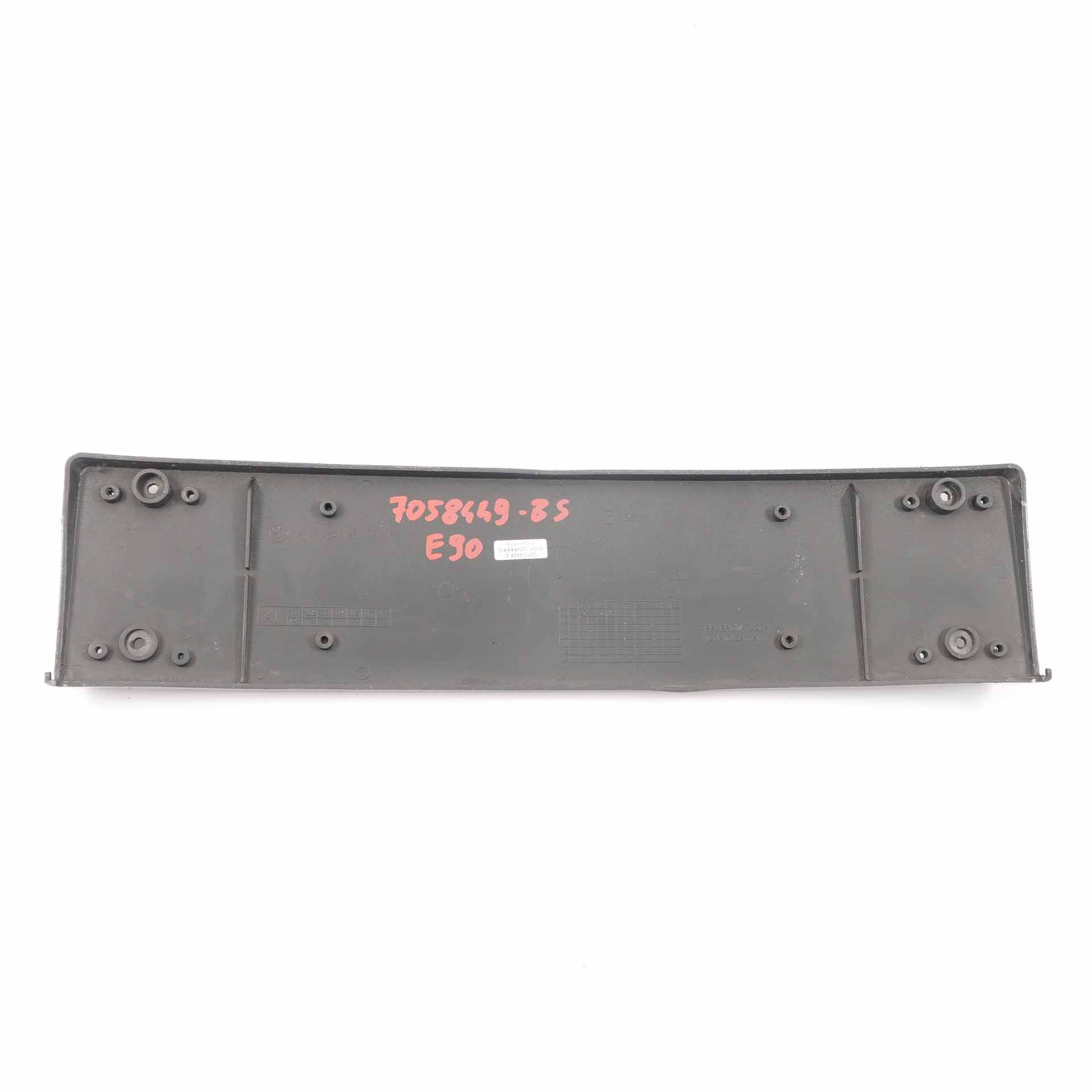 BMW E90 E91 Licence Number Plate Base Front Bumper Black Sapphire 475 8041180