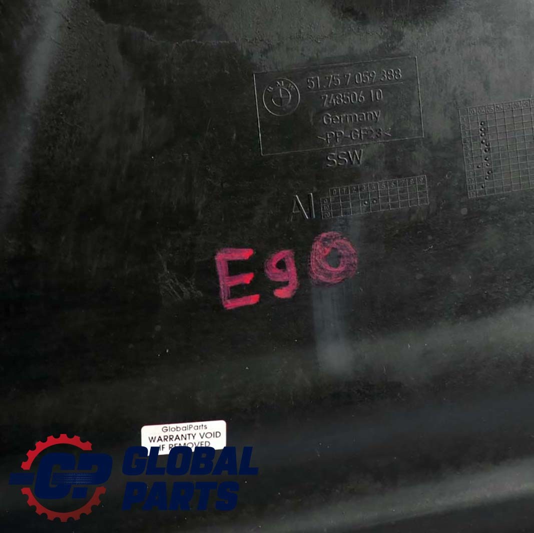 BMW 1 3 Series E81 E82 E87 E88 E90 E91 E92 Underfloor Centre Coating Cover