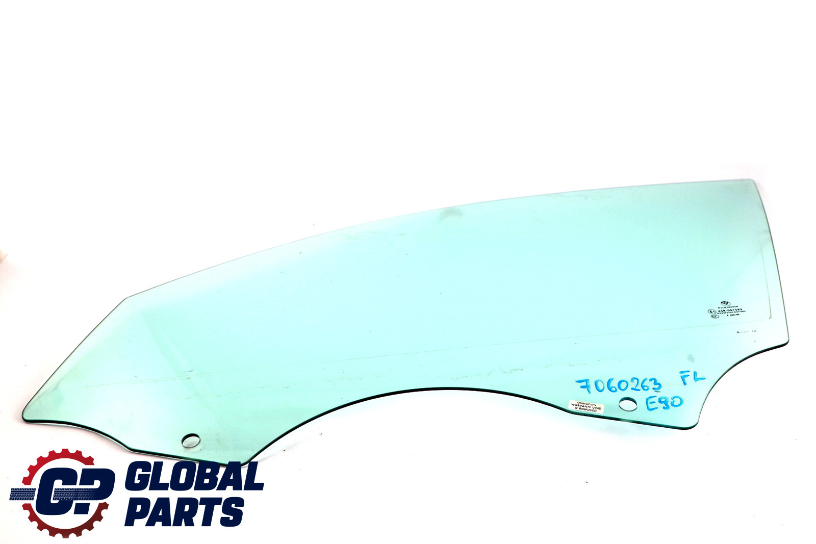 BMW 3 Series E90 E91 Front Left Door N/S Window Glass AS2 Green