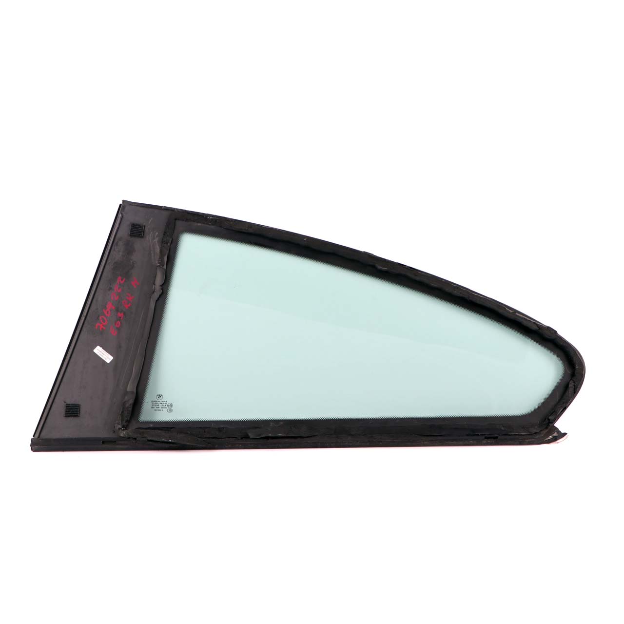 BMW 6 Series E63 Rear Right Door O/S Side Window Glass Green AS2