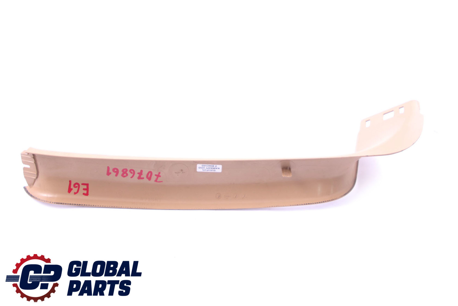 BMW 5 Series E61 Interior Lateral Left N/S Trunk Lid Trim Panel Beige 7061395