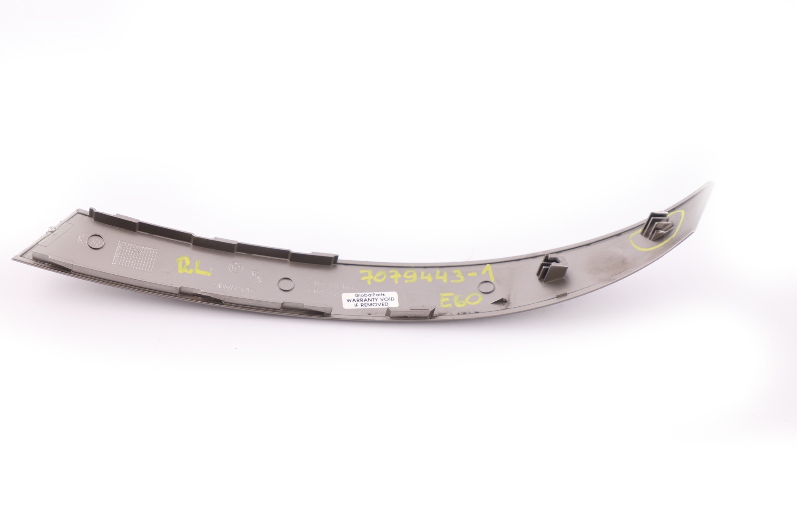 BMW 5 Series 1 E60 E61 Handle Upper Trim Strip Rear Left Ruthenium N/S 7079443