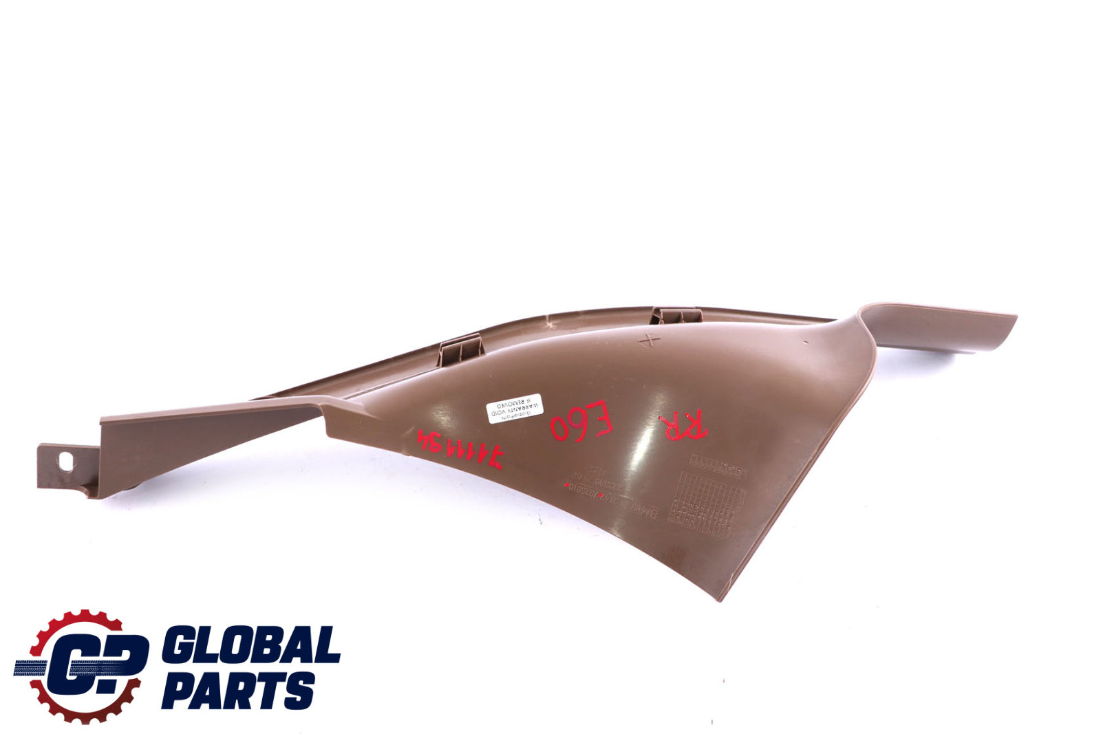 BMW 5 Series E60 E61 Cover Strip Entrance Inner Rear Right O/S Brown 7025010