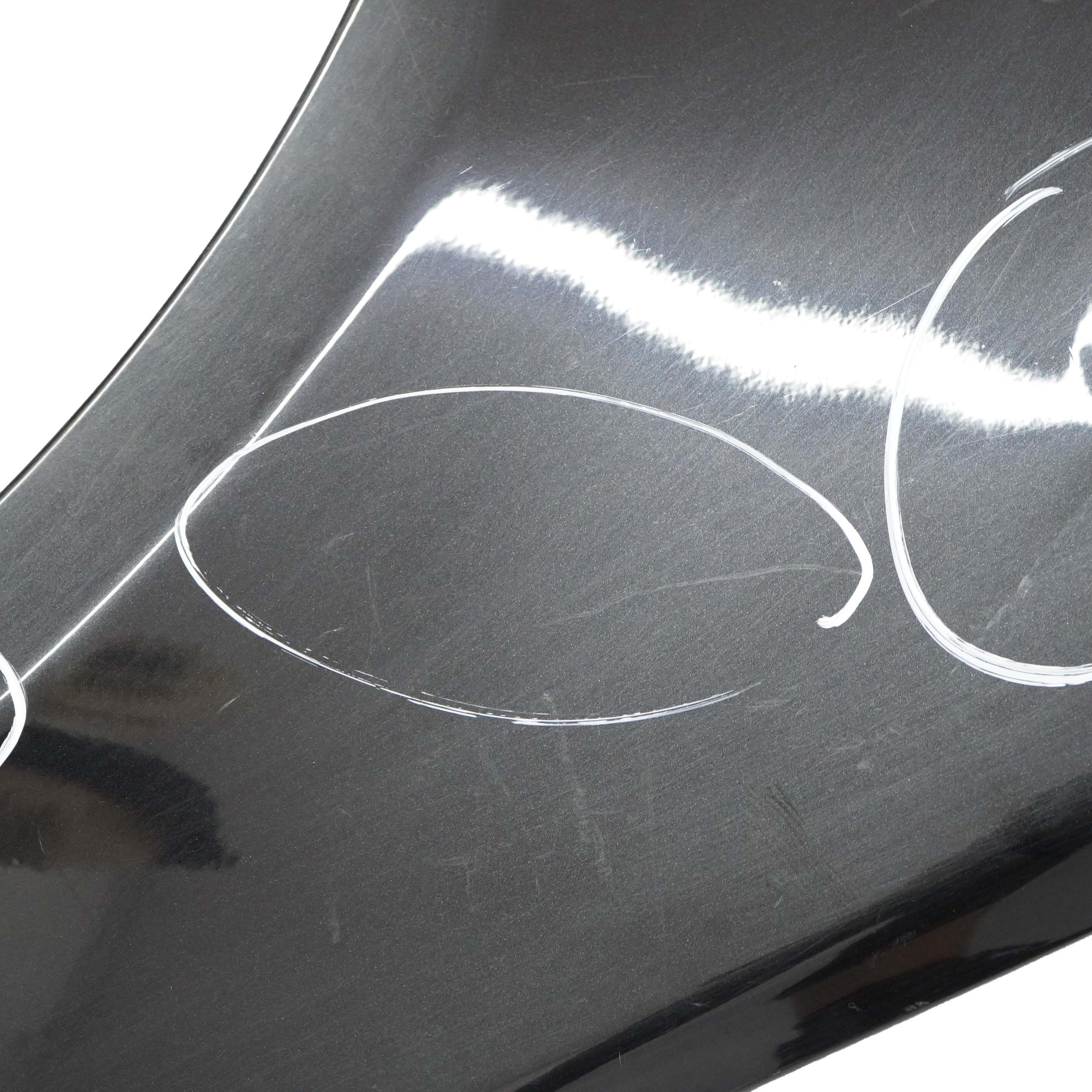 £BMW E60 Side Wing Panel Fender Front Right O/S Black Sapphire Metallic - 475