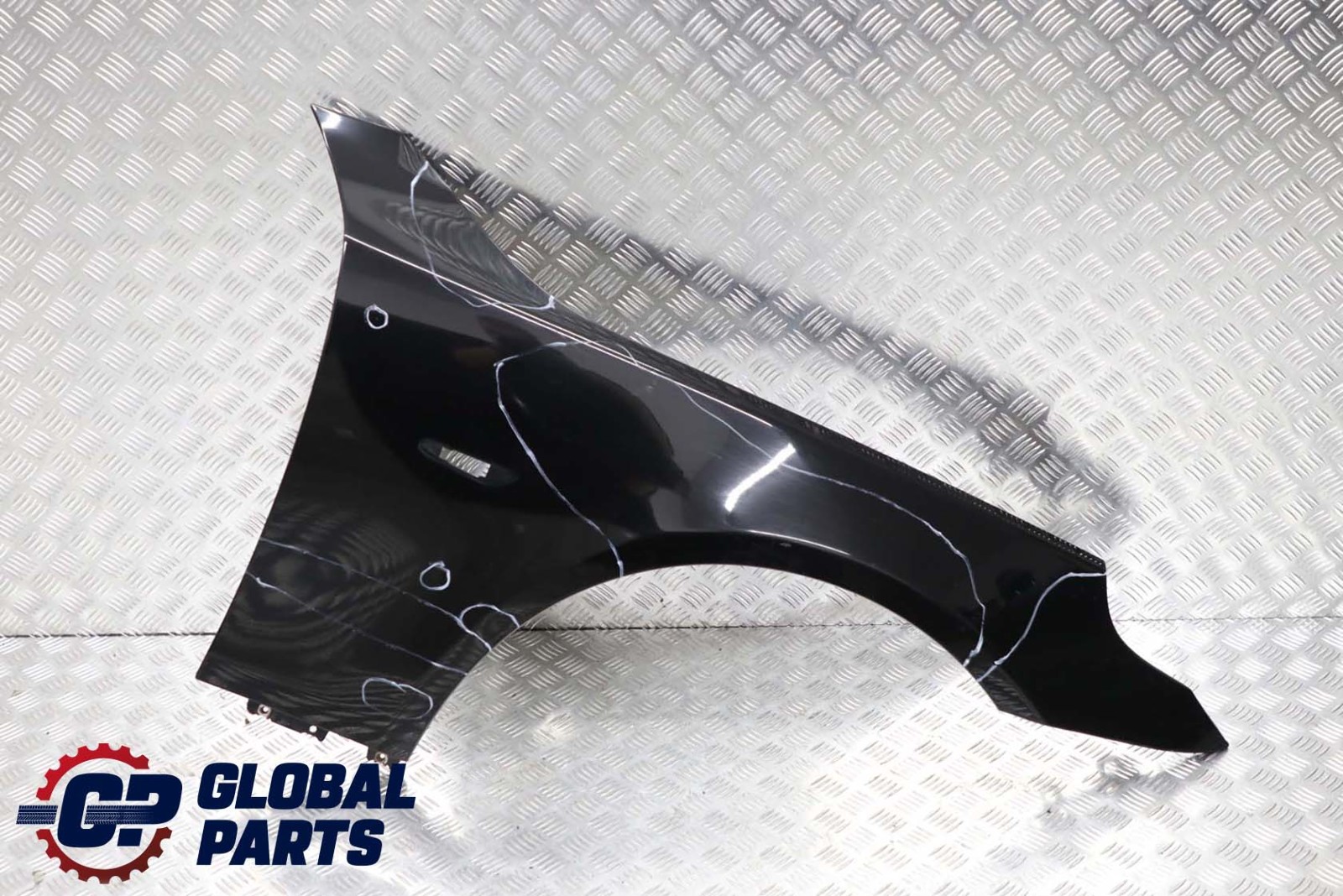 BMW 5 Series E60 E61 Front Right Wing Fender Side Panel O/S Schwarz 2 Black 668